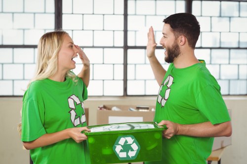 Stratford commercial waste removal services in action with satisfied clients